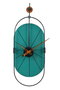 Wallity Sntr - Green Reloj de Pared Decorativo Verde y Negro